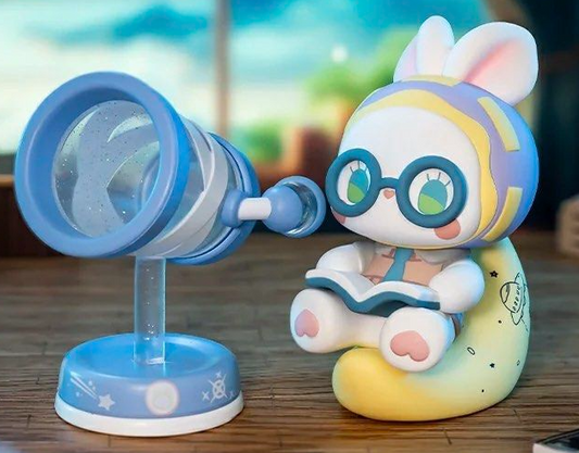 Labubu "Starry Gaze" (Vinil Luminoso Expositor - ~18 cm)
